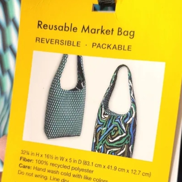 DVF Reusable Reversible Market Sling Bag - Picture 6 of 8